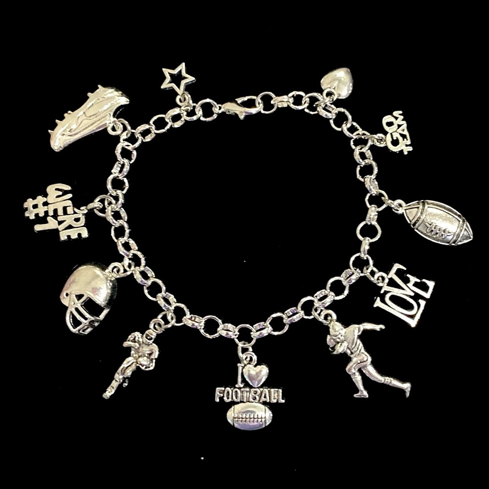 Football Charm Bracelet
